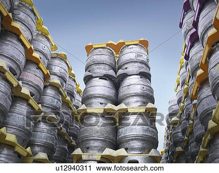 Stacked beer barrels View Large Photo Image Stock Image - Stacked beer barrels. Fotosearch