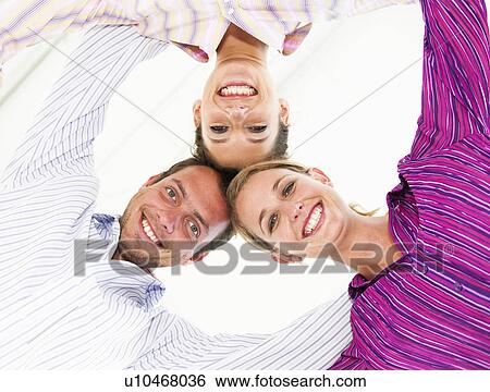 Three happy business people View Large Photo Image Stock Photograph - Three happy business people. Fotosearch