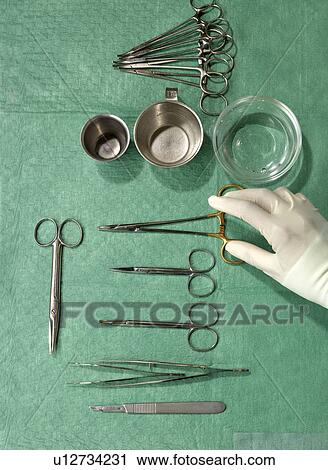 Tray with surgical equipment View Large Photo Image Stock Image - Tray with surgical equipment. Fotosearch