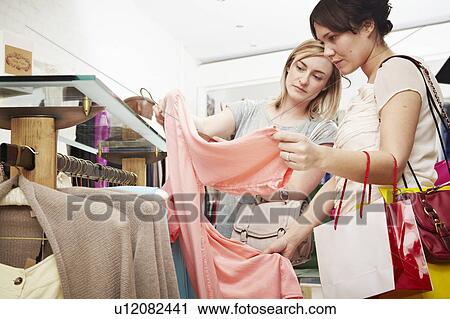 Two Women Shopping View Large Photo Image Stock Image - Two Women Shopping. Fotosearch
