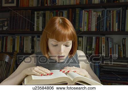 woman reading book View Large Photo Image Stock Photograph - woman reading book. Fotosearch