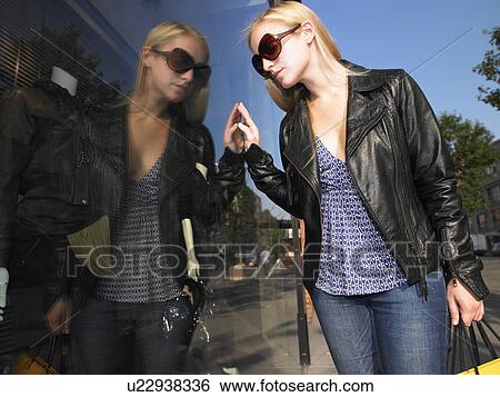 Woman shopping in New-York City View Large Photo Image Stock Photograph - Woman shopping in New-York City. Fotosearch