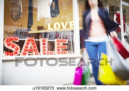 Woman Shopping View Large Photo Image Stock Photography - Woman Shopping. Fotosearch