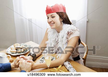 Woman smiling holding man's hands View Large Photo Image Stock Photo - Woman smiling holding man's hands. Fotosearch