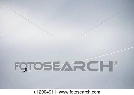 Aerial view of cross country skier View Large Photo Image Stock Image - Aerial view of cross country skier. Fotosearch