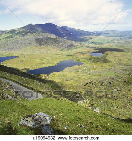 Stock Image - Aerial view of rural landscape. Fotosearch