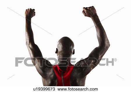 Athlete cheering View Large Photo Image Stock Image - Athlete cheering. Fotosearch