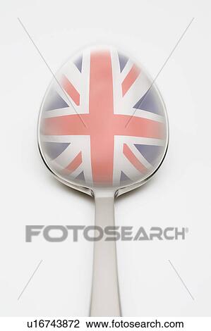 British flag reflected in spoon View Large Photo Image Stock Image - British flag reflected in spoon. Fotosearch
