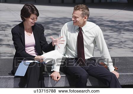 Business people working on steps View Large Photo Image Stock Photo - Business people working on steps. Fotosearch