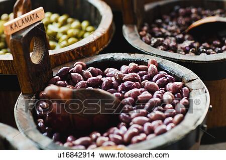 Close up of bowl of kalamata olives View Large Photo Image Picture - Close up of bowl of kalamata olives. Fotosearch