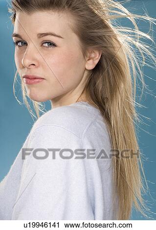 Close up of girl smiling View Large Photo Image Stock Image - Close up of girl smiling. Fotosearch