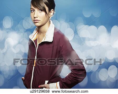 Close up of girl View Large Photo Image Stock Photo - Close up of girl. Fotosearch