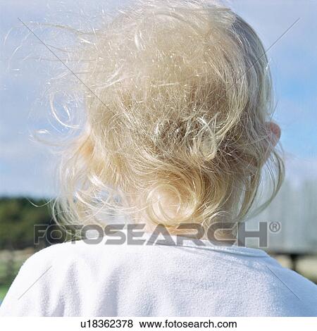 Stock Photo - Close up of little girl’s hair. Fotosearch