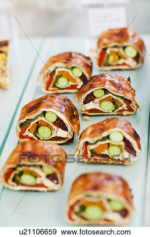 Close up of sandwich rolls for sale View Large Photo Image Stock Photo - Close up of sandwich rolls for sale. Fotosearch