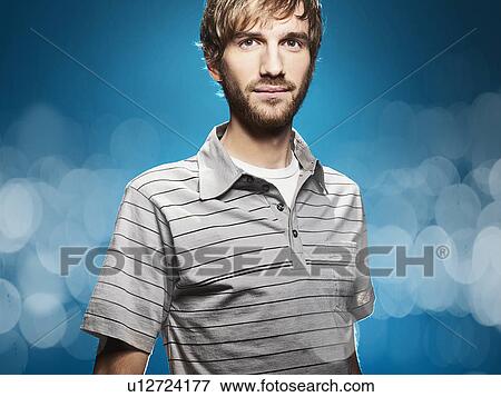Stock Photo - Close up of smiling man. Fotosearch