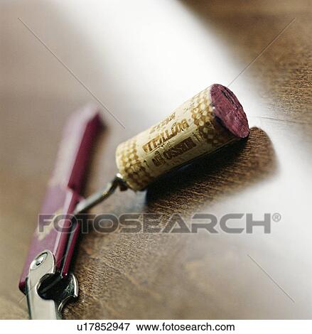 Stock Photo - Close up of wine cork. Fotosearch