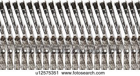 Stock Image - Collage of cranes. Fotosearch