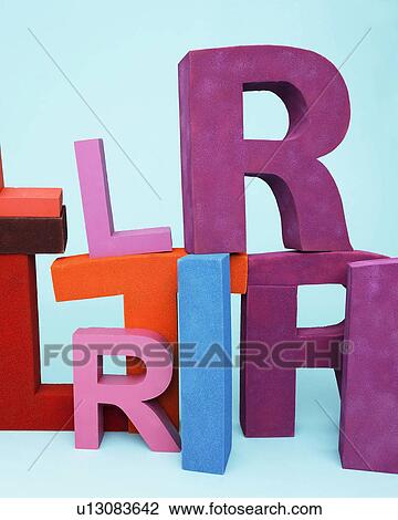 Multi-colored oversize letters View Large Photo Image Stock Image - Multi-colored oversize letters. Fotosearch