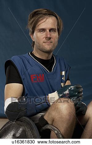 Para rugby player in wheelchair View Large Photo Image Stock Image - Para rugby player in wheelchair. Fotosearch