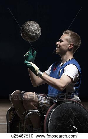 Para rugby player in wheelchair View Large Photo Image Stock Image - Para rugby player in wheelchair. Fotosearch