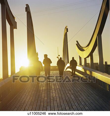 People on wooden walkway View Large Photo Image Stock Photograph - People on wooden walkway. Fotosearch