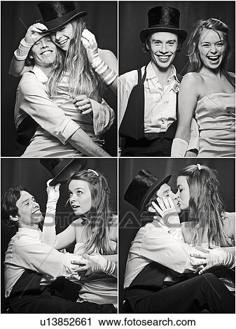 Photo booth picture of newlywed couple View Large Photo Image Stock Image - Photo booth picture of newlywed couple. Fotosearch