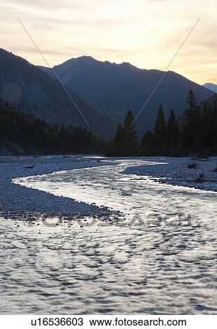 River flowing through valley View Large Photo Image Stock Image - River flowing through valley. Fotosearch
