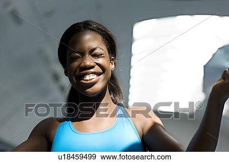 Runner cheering View Large Photo Image Stock Photo - Runner cheering. Fotosearch
