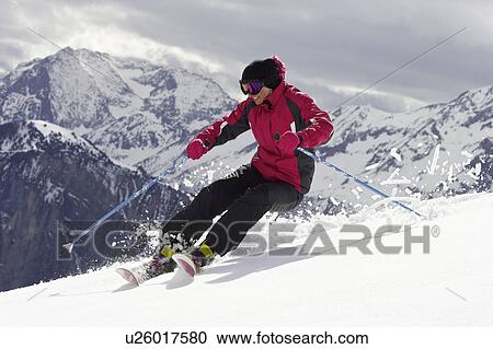 Skier doing tricks on slope View Large Photo Image Stock Image - Skier doing tricks on slope. Fotosearch