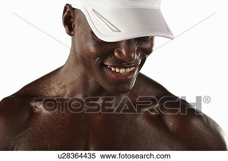 Sweaty athlete smiling View Large Photo Image Stock Photography - Sweaty athlete smiling. Fotosearch