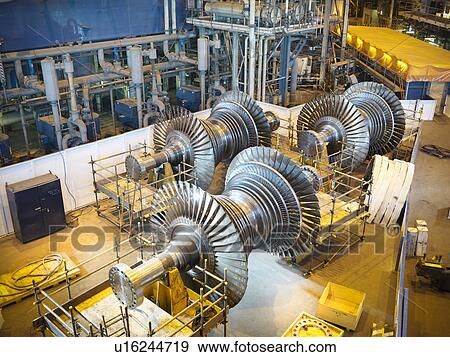 Turbines in power station View Large Photo Image Stock Photo - Turbines in power station. Fotosearch