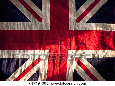 Stock Photography - Wrinkled Union Jack flag. Fotosearch