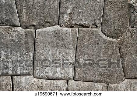 Sacsaywaman Inca ruins: detail of the massive stone wall fortifications, monochrome view, Sacred Valley, Cuzco, Peru View Large Photo Image Stock Image - Sacsaywaman Inca ruins: detail of the massive stone wall fortifications, monochrome view, Sacred Valley, Cuzco, Peru. Fotosearch
