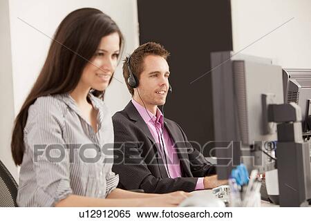 Business people at work in office View Large Photo Image Stock Photography - Business people at work in office. Fotosearch