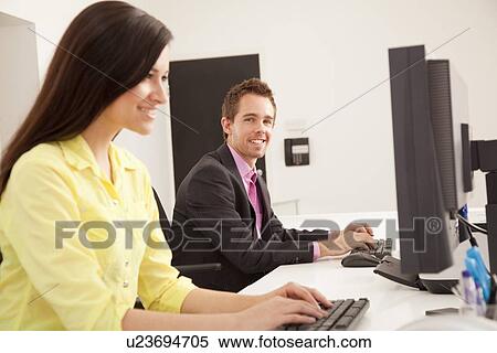 Business people at work in office View Large Photo Image Stock Photography - Business people at work in office. Fotosearch