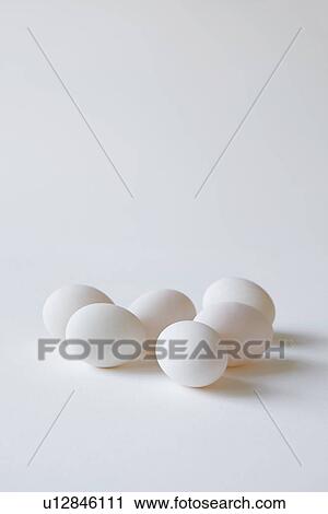 Stock Image - Close up of bunch of eggs. Fotosearch