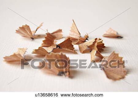 Close up of pencil shavings View Large Photo Image Stock Photograph - Close up of pencil shavings. Fotosearch