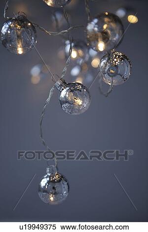 Stock Photography - Close up of string of fairy lights. Fotosearch