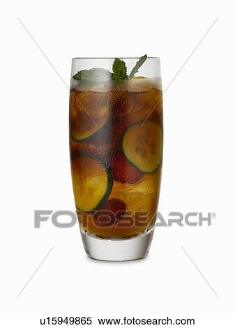 Glass of fresh fruit cocktail View Large Photo Image Stock Photography - Glass of fresh fruit cocktail. Fotosearch