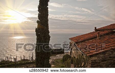 House overlooking coastline View Large Photo Image Stock Image - House overlooking coastline. Fotosearch
