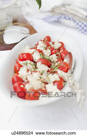 Plate of tomatoes and cheese View Large Photo Image Picture - Plate of tomatoes and cheese. Fotosearch
