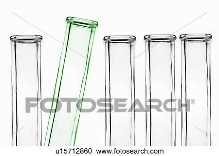Stock Image - Test tubes in rack. Fotosearch