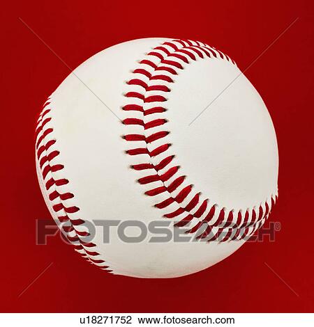 Baseball on red background View Large Photo Image Stock Image - Baseball on red background. Fotosearch