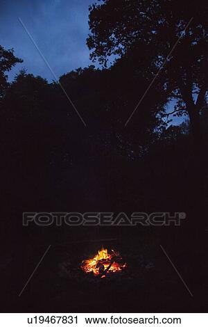 Campfire at night View Large Photo Image Stock Image - Campfire at night. Fotosearch