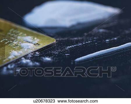 Close up of cocaine and credit card on black background View Large Photo Image Stock Image - Close up of cocaine and credit card on black background. Fotosearch