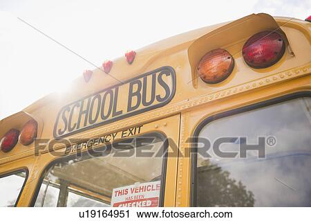 Close up of school bus View Large Photo Image Stock Image - Close up of school bus. Fotosearch