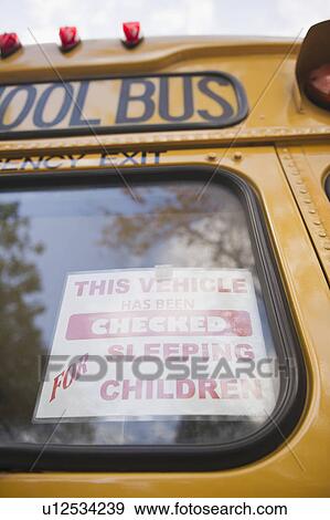Stock Photo - Close up of school bus. Fotosearch