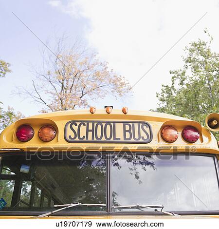 Stock Photo - Close up of school bus. Fotosearch
