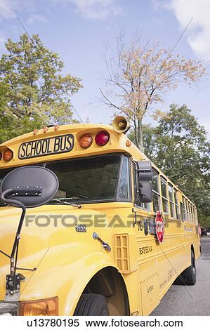 Stock Photography - Close up of school bus. Fotosearch