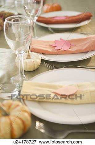 Close up of table setting View Large Photo Image Stock Photo - Close up of table setting. Fotosearch